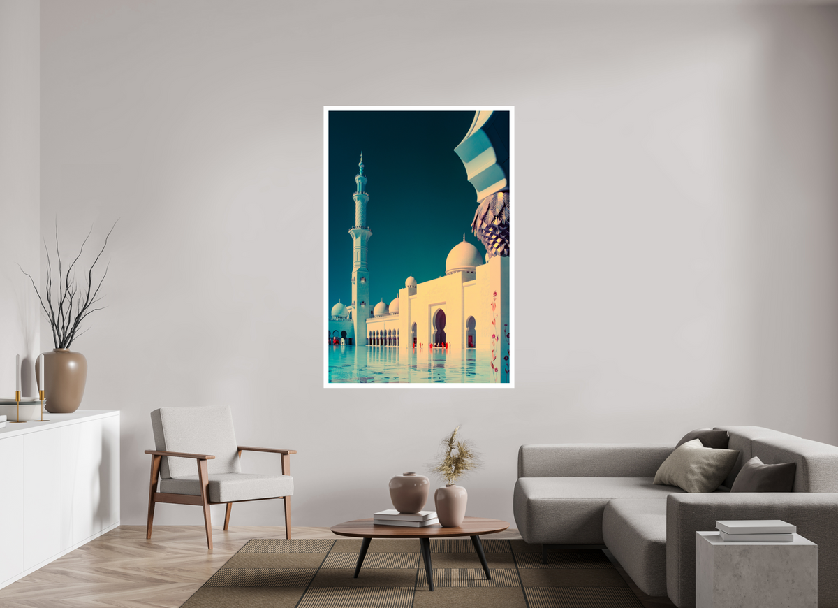 Sheikh Zayed Mosque, Abu Dhabi — Framed Stillness · Limited Edition