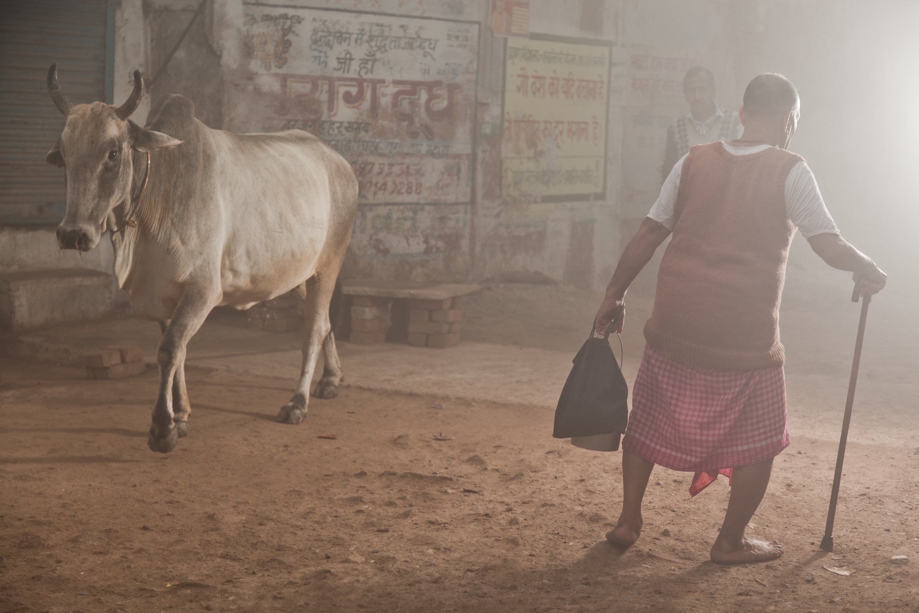 In a Village in the early morning, Vrindavana, Uttar Pradesh #1/8