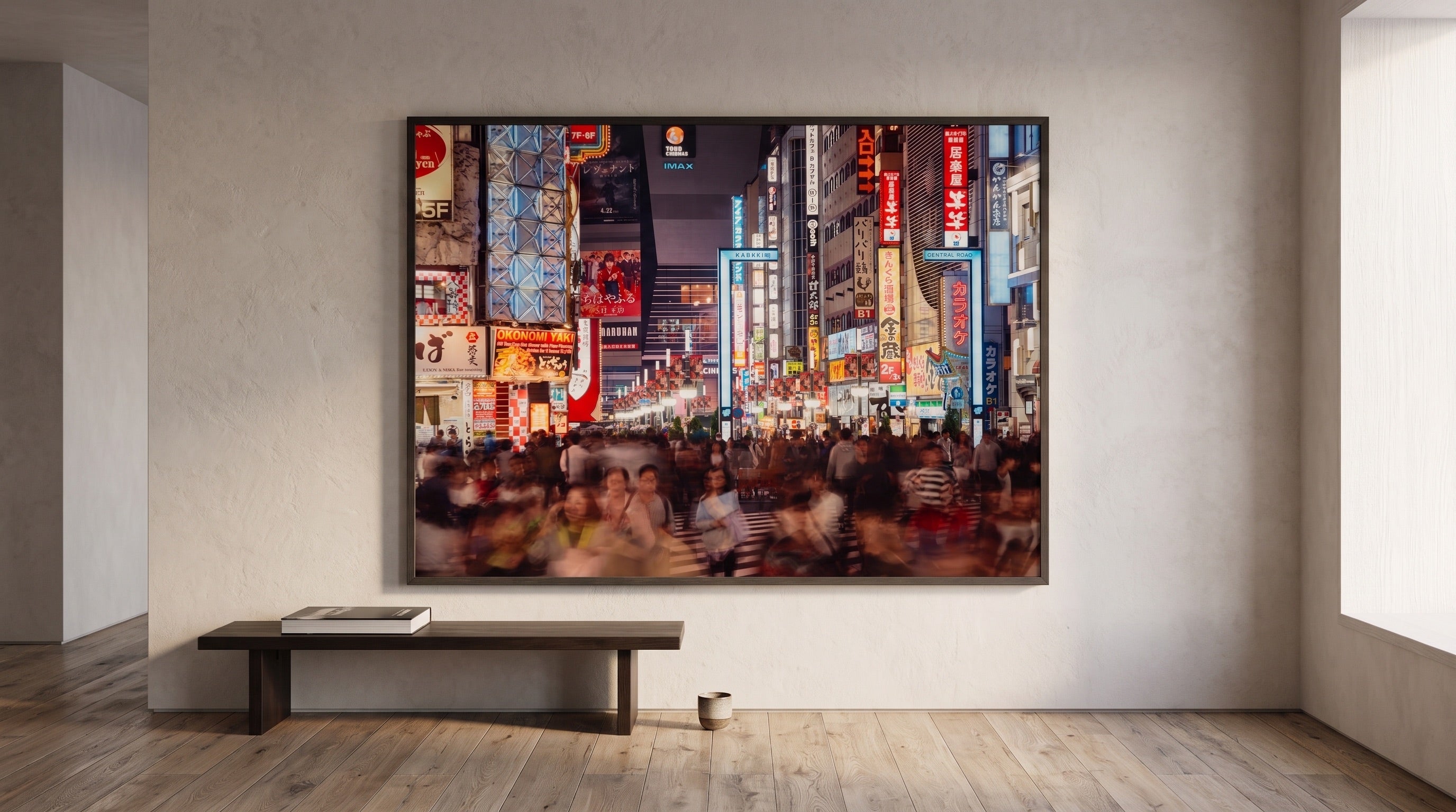 Japan as a large-format gallery hanging