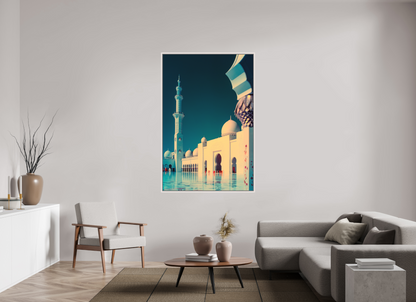 Sheikh Zayed Mosque, Abu Dhabi — Framed Stillness · Limited Edition