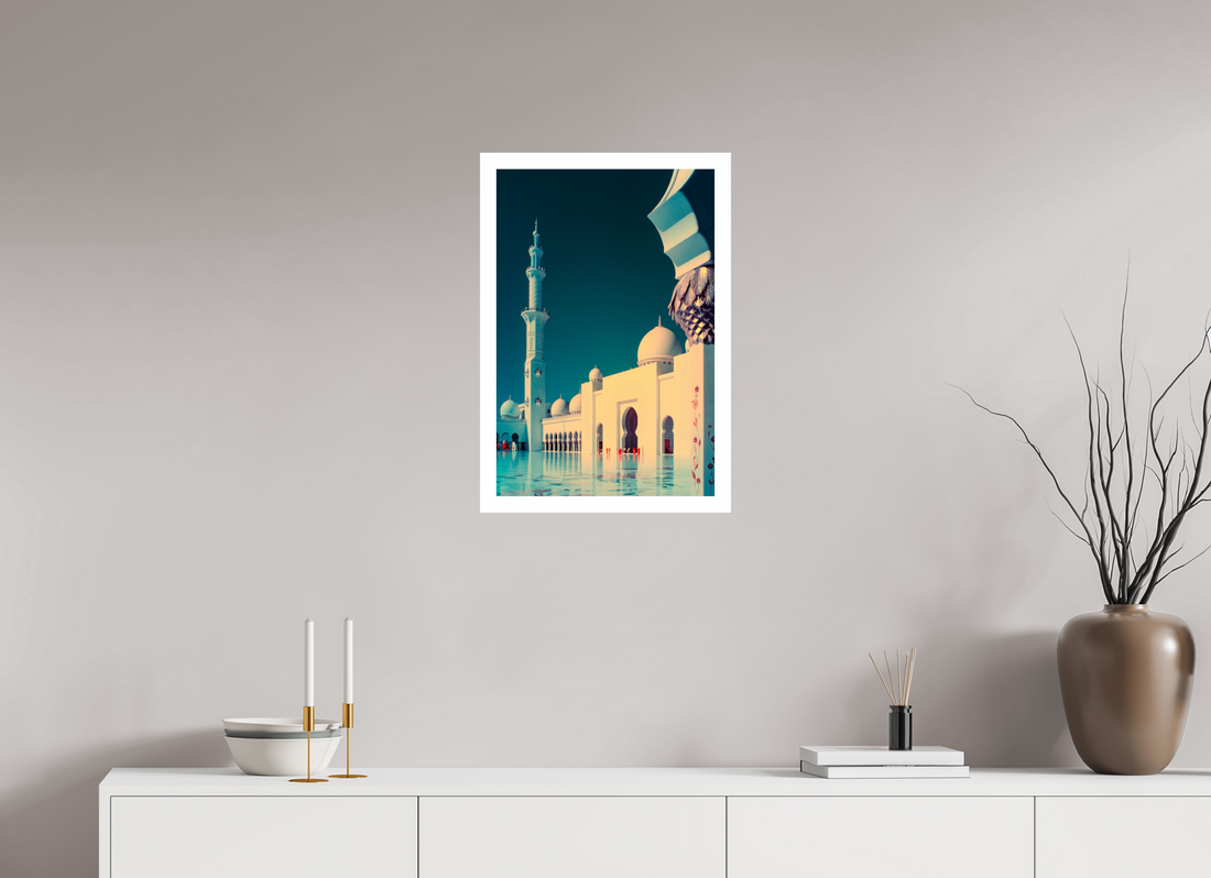 Sheikh Zayed Mosque, Abu Dhabi — Framed Stillness · Limited Edition