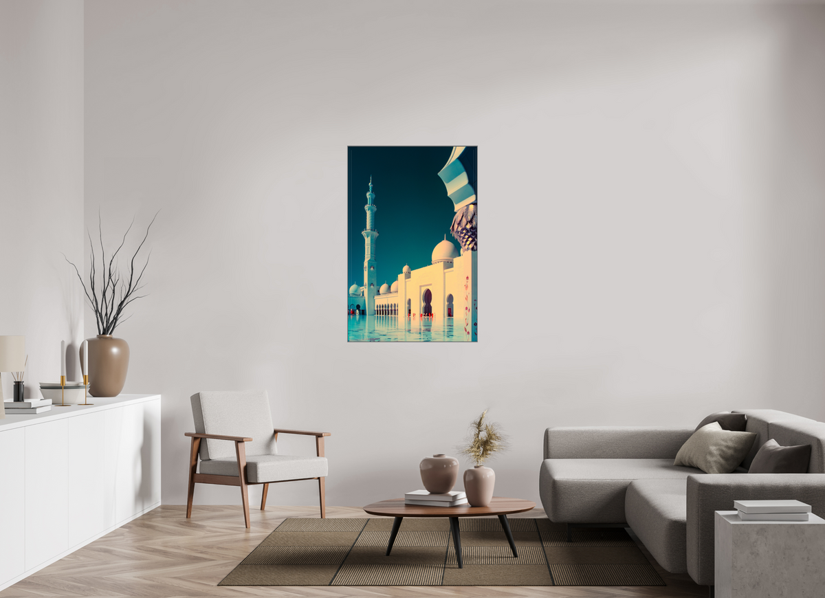 Sheikh Zayed Mosque, Abu Dhabi — Framed Stillness · Limited Edition