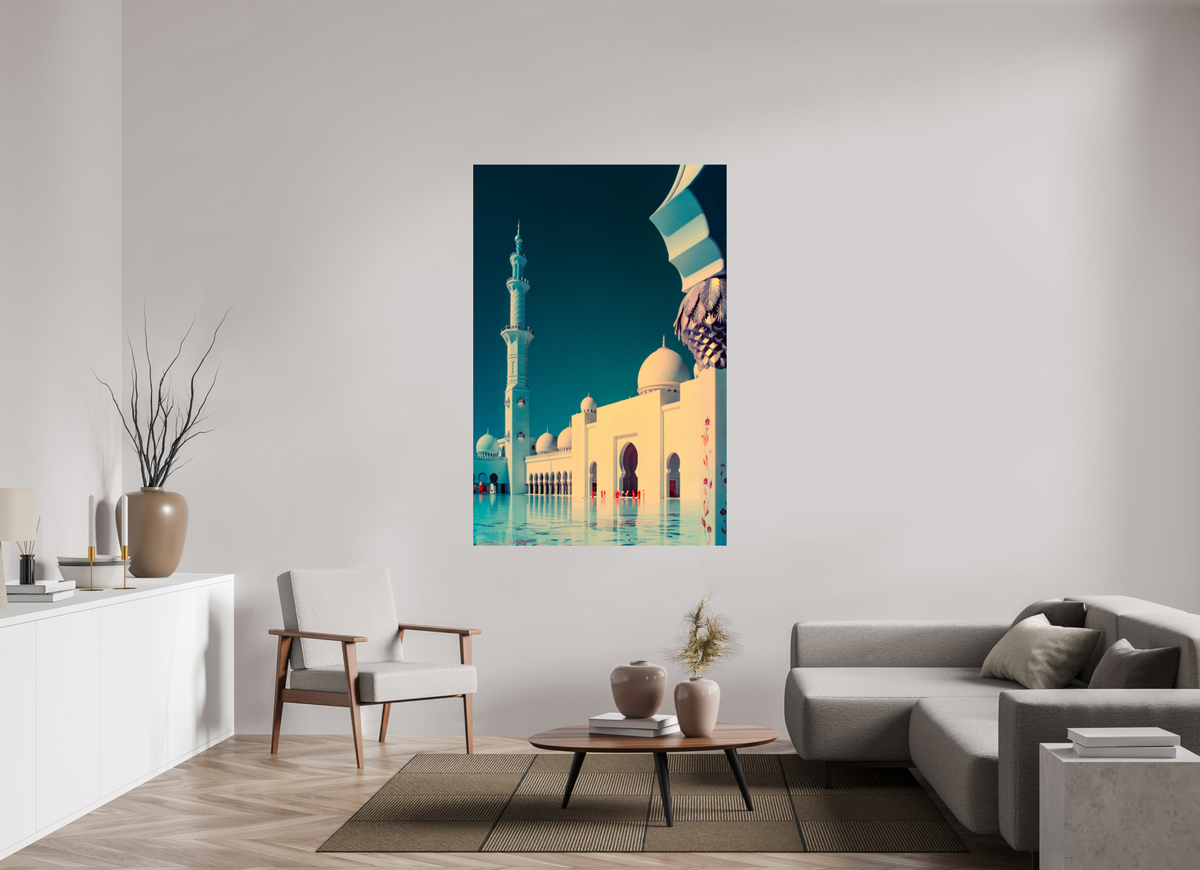 Sheikh Zayed Mosque, Abu Dhabi — Framed Stillness · Limited Edition