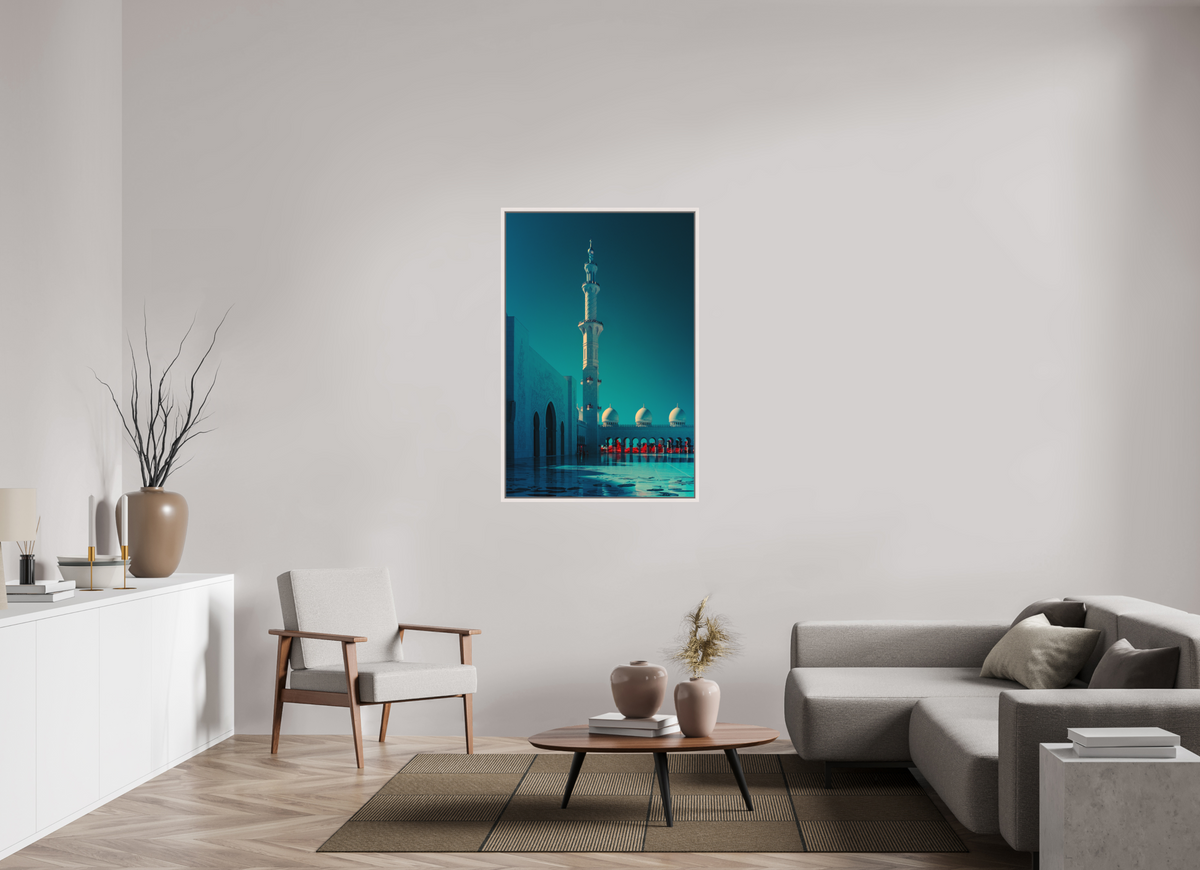 Sheikh Zayed Mosque, Abu Dhabi — Vertical Silence · Limited Edition