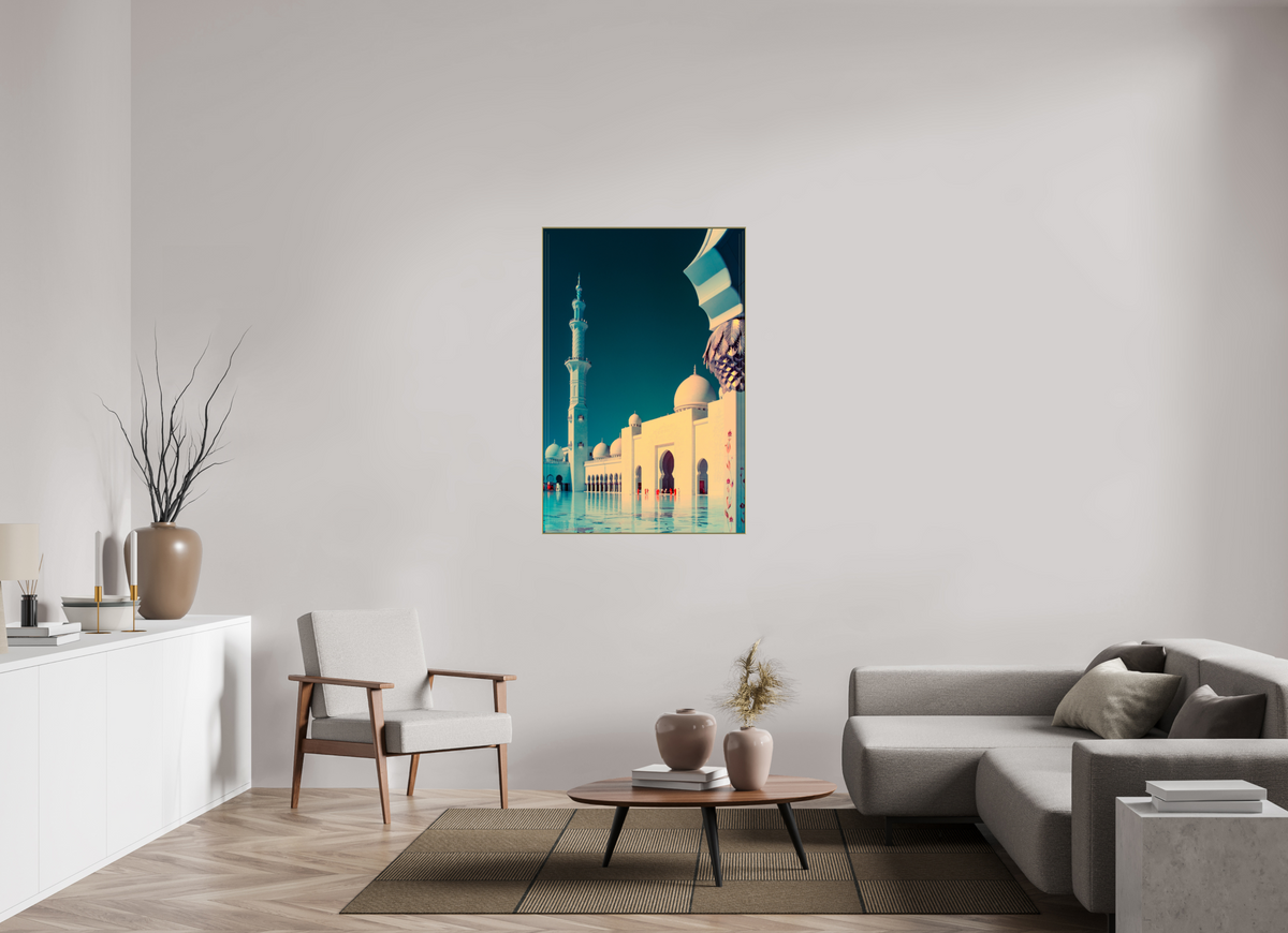 Sheikh Zayed Mosque, Abu Dhabi — Framed Stillness · Limited Edition