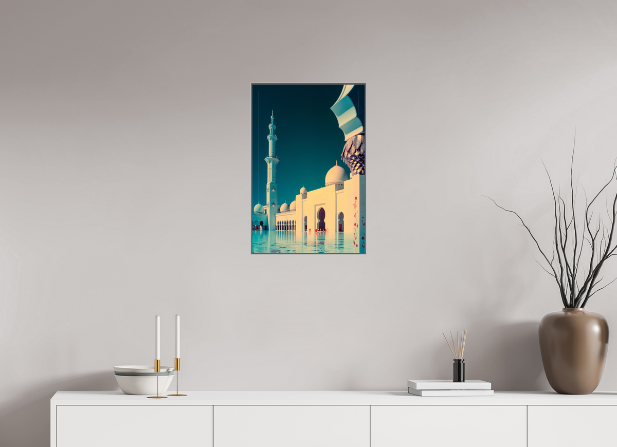 Sheikh Zayed Mosque, Abu Dhabi — Framed Stillness · Limited Edition