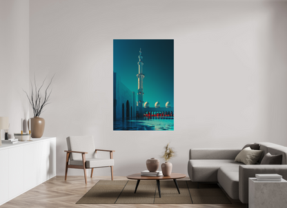 Sheikh Zayed Mosque, Abu Dhabi — Vertical Silence · Limited Edition