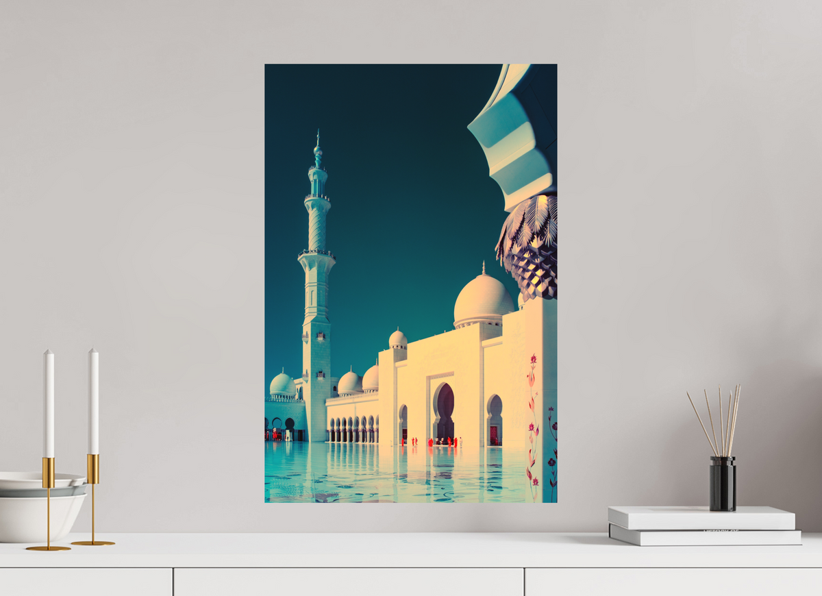 Sheikh Zayed Mosque, Abu Dhabi — Framed Stillness · Limited Edition