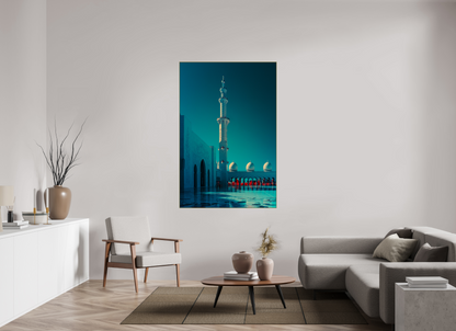 Sheikh Zayed Mosque, Abu Dhabi — Vertical Silence · Limited Edition