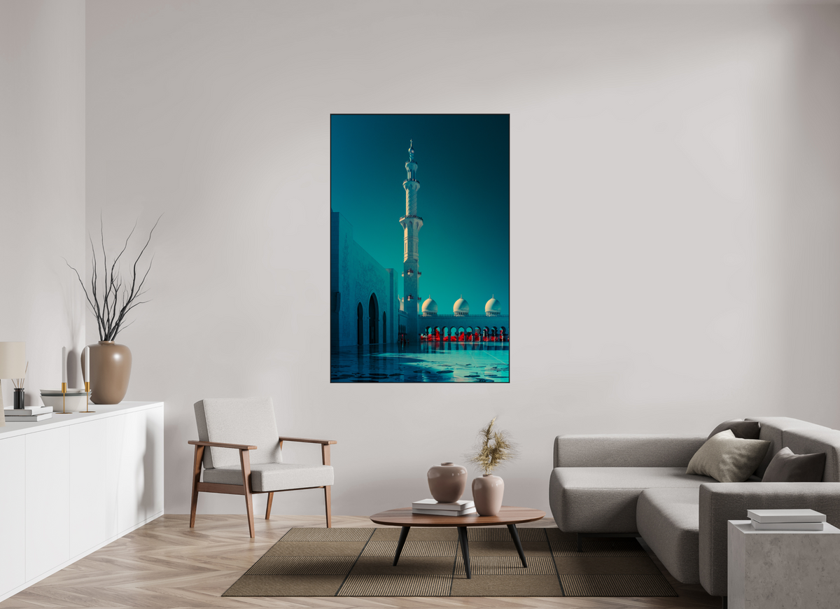 Sheikh Zayed Mosque, Abu Dhabi — Vertical Silence · Limited Edition