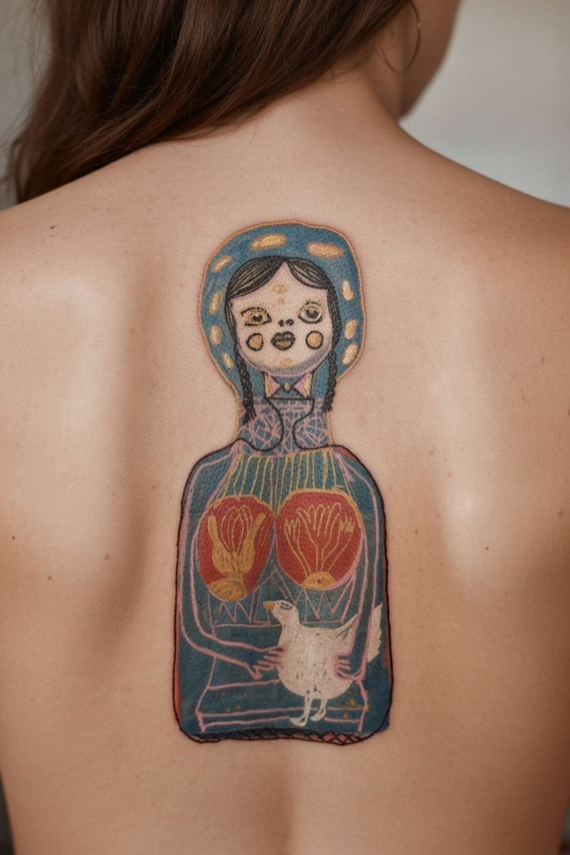 Iconic Mamma Burgunde - Temporary Tattoo