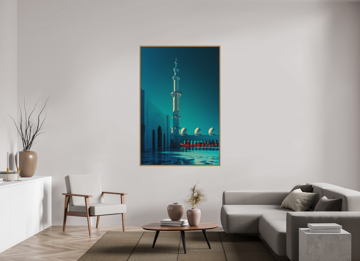 Sheikh Zayed Mosque, Abu Dhabi — Vertical Silence · Limited Edition