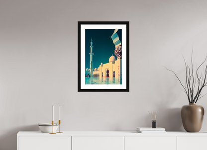 Sheikh Zayed Mosque, Abu Dhabi — Framed Stillness · Limited Edition