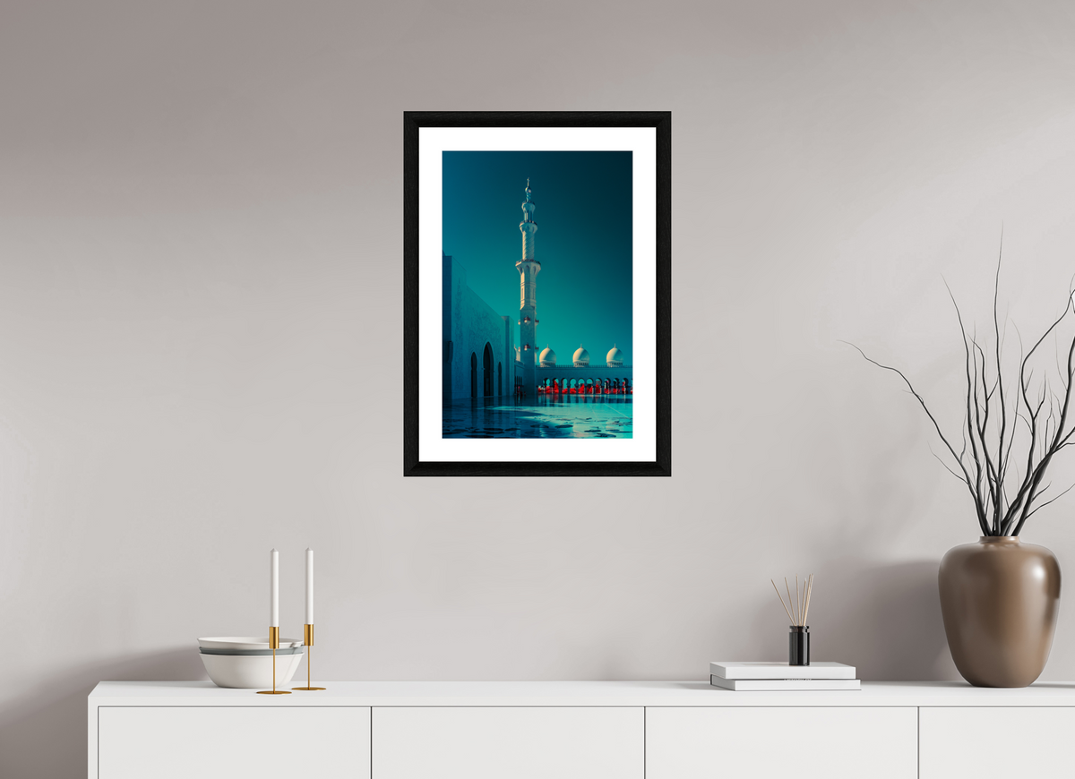 Sheikh Zayed Mosque, Abu Dhabi — Vertical Silence · Limited Edition
