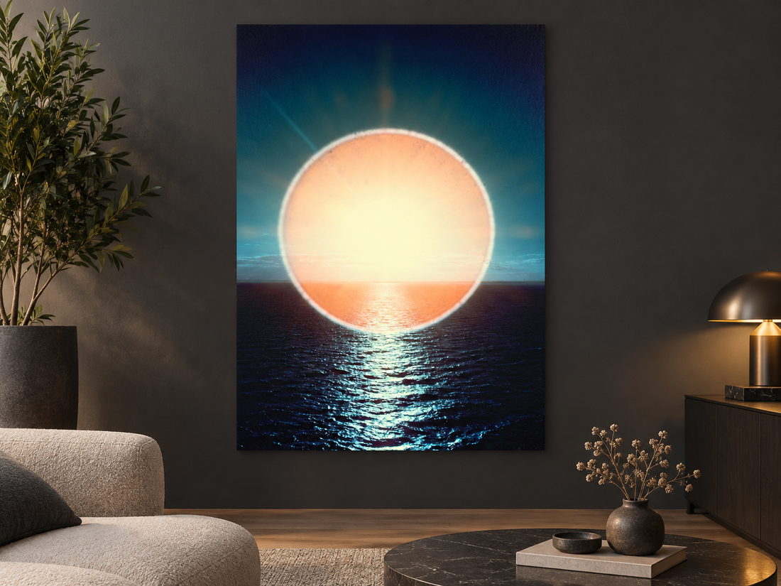 SUN HALO: PLAY OF LIGHT OVER OCEAN WAVES, GERMANY
