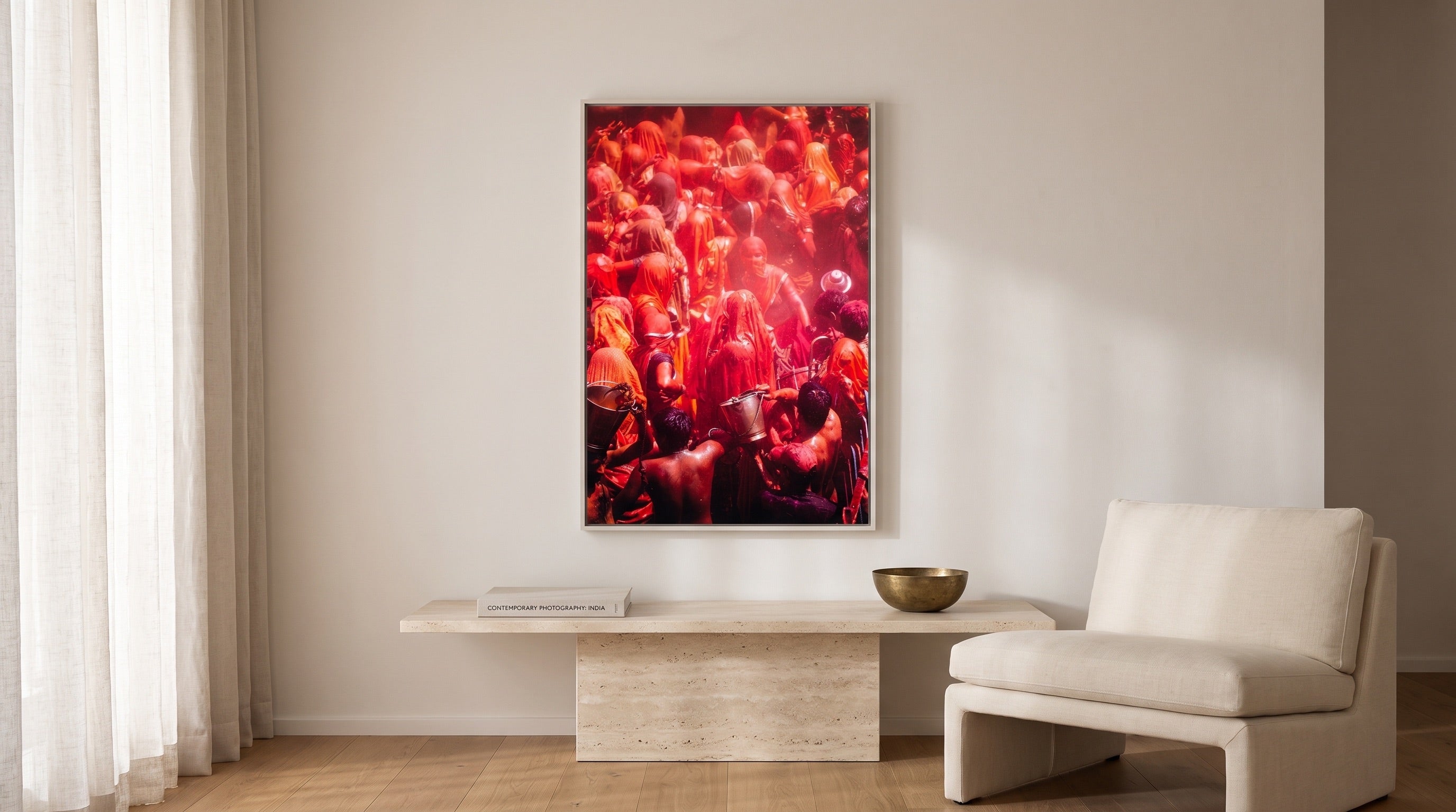 India as a curated room visualization